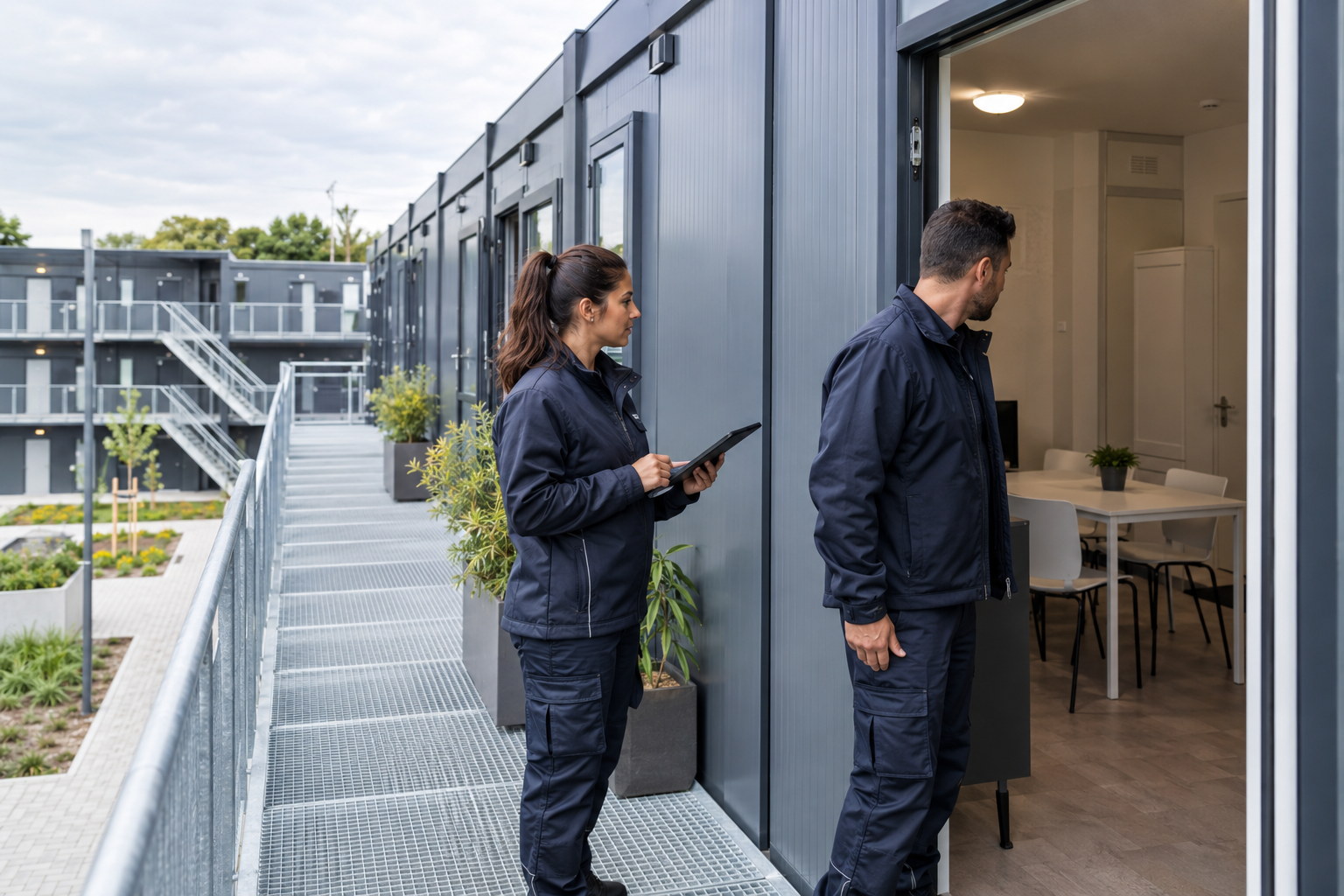 Schoonmaak en beheer van personeelsaccommodaties