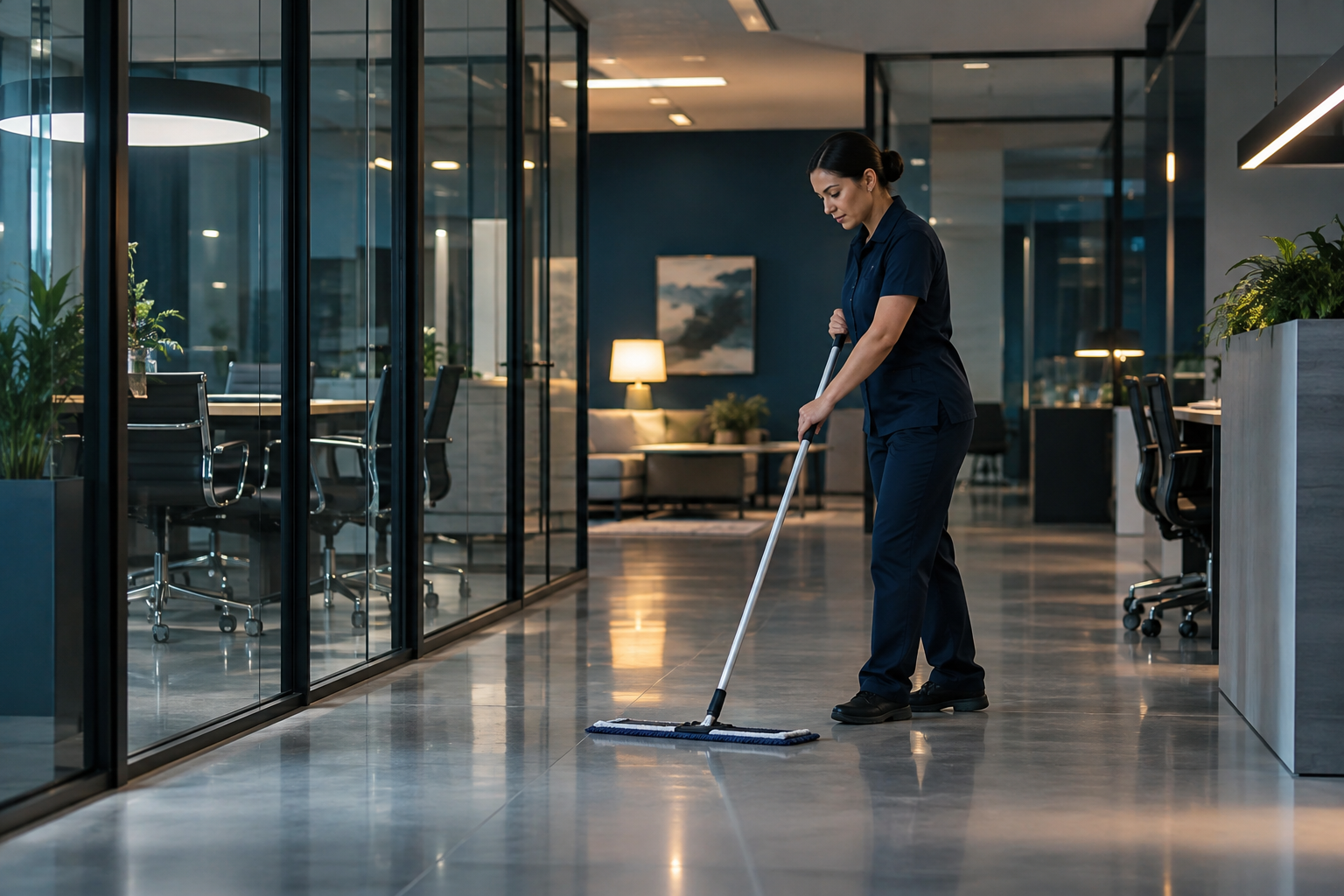 Professionele schoonmaak tijdens een bouwproject